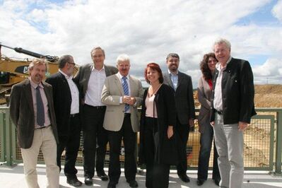 von links : L. Spirkl, R. Fischer, Bürgermeister Baumgartner, MdL Diana Stachowitz, U. Geltinger, E.Ismail, G. Knoblauch
